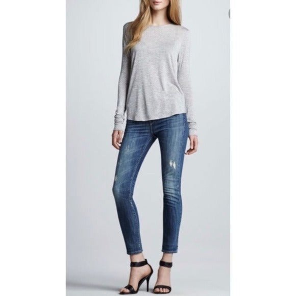Vince Denim - Vince Distressed Skinny Ankle Jeans Size 28